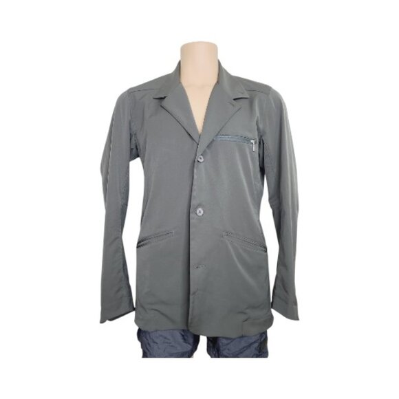 Nau Men's Gray Long Sleeve Single Breast Button-Front Blazer Jacket Size L - Picture 1 of 7